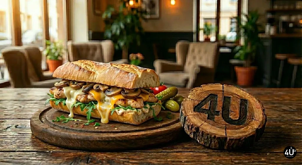 مرغ و قارچ پنیری - سفارش در یاسوج